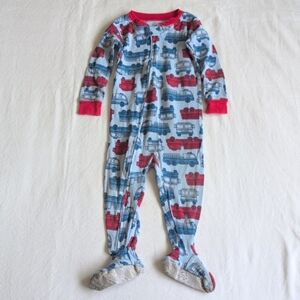 carter's firetruck cotton zipper footie sleeper pajamas 12 months baby boy